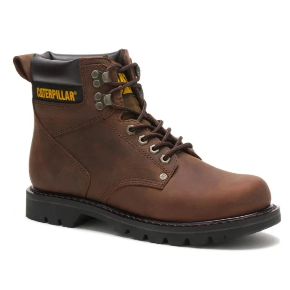 Caterpillar® CAT (Men's 9.5 M) Second Shift™ EH SR Work Boot, Dark Brown - $120 - Picture 2 of 6